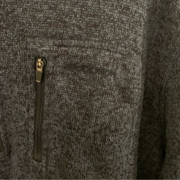 Woolrich men’s XXL 2XL navy quarter zip pullover sweatshirt - Picture 3 of 6